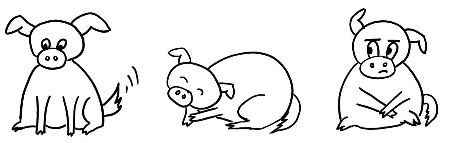 SWC Ressourcen > Overcoming your own laziness > Schweinehunde.jpg